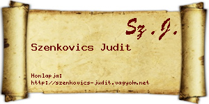 Szenkovics Judit névjegykártya