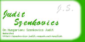 judit szenkovics business card